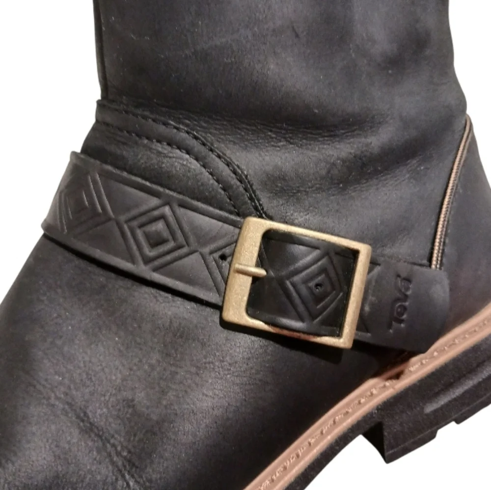 Teva Rowena Repel Waterproof Boots Biker Festival - Picture 5 of 12